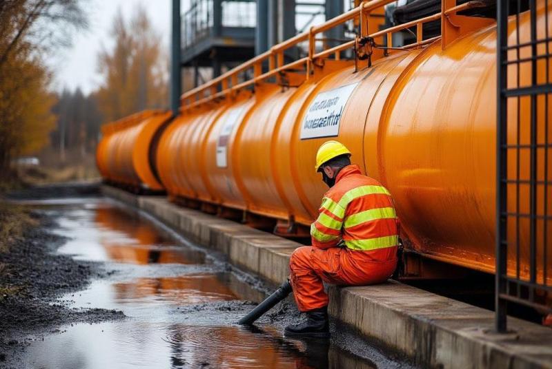 Ликвидация разлива дизельного топлива